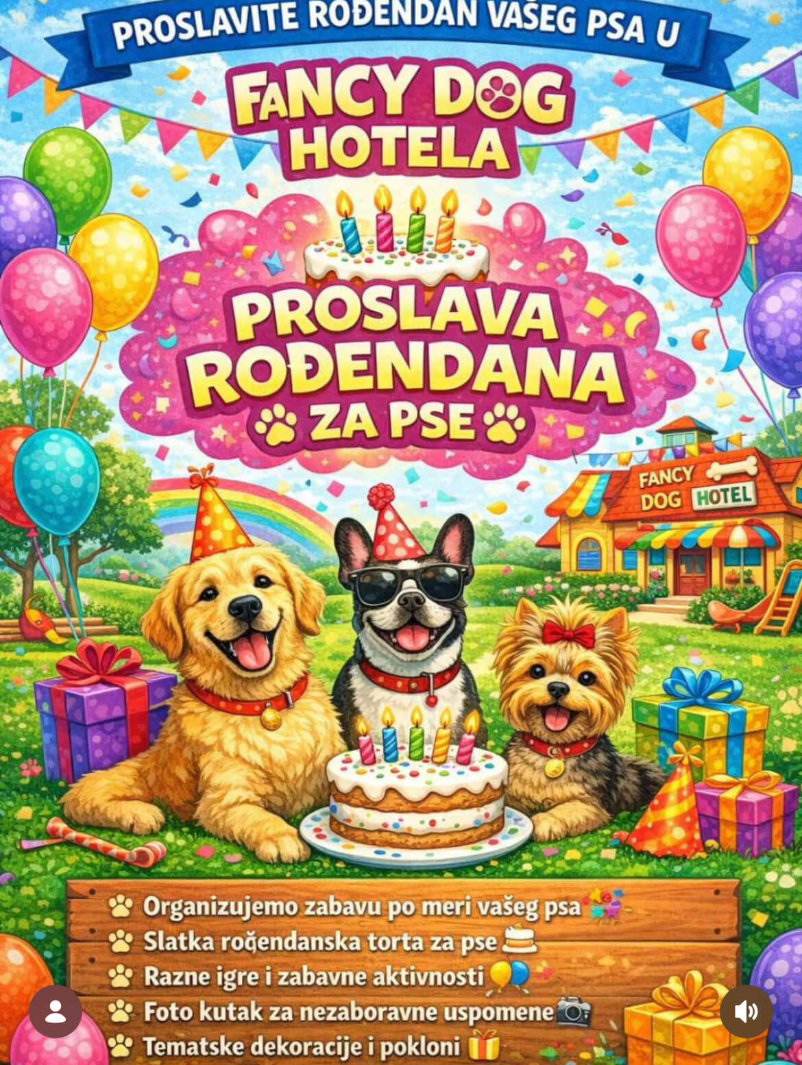 Tabla Fancy Dog Hotela