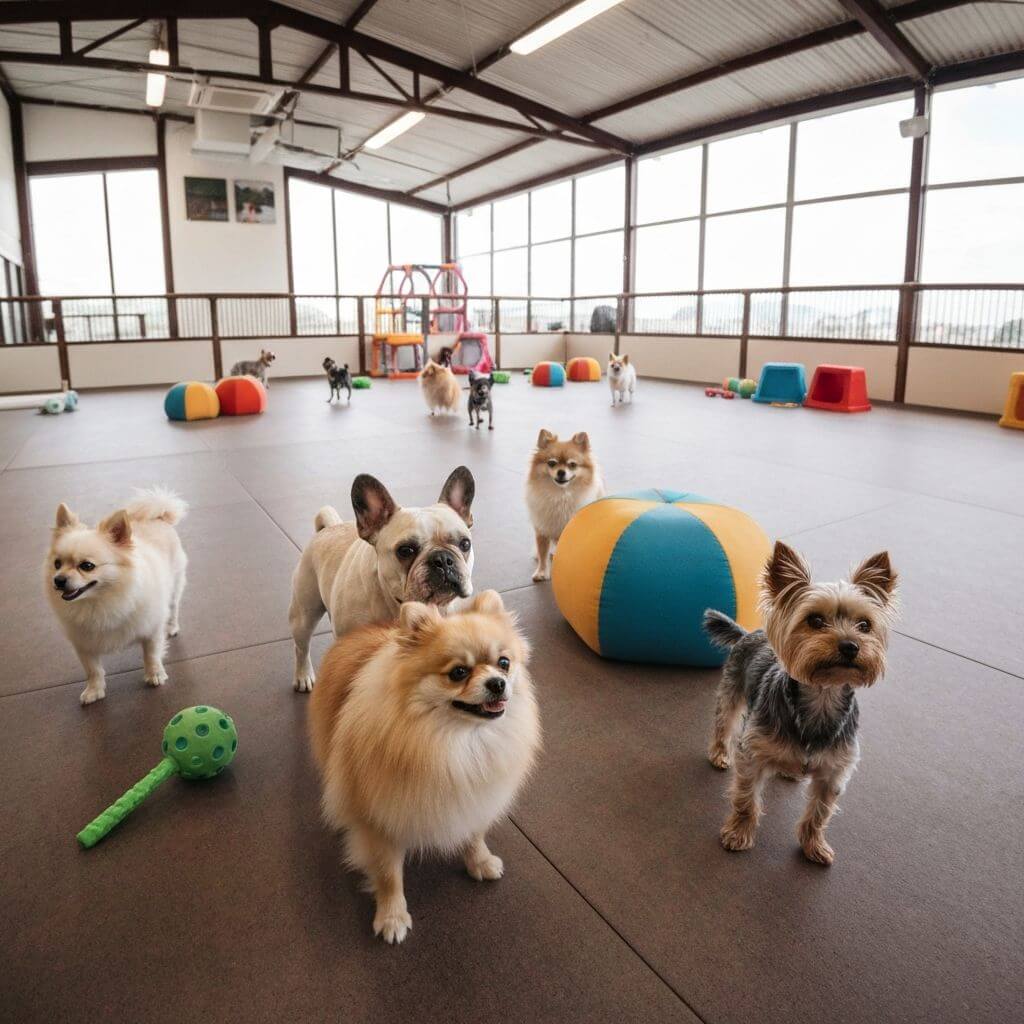 Psi se igraju u dnevnom boravku